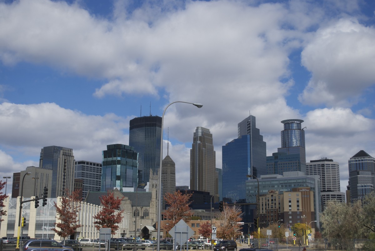 Photo of the skyline of downtown Minneapolis, Minnesota